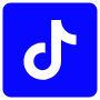 Tiktok Naval Blue Square free icon for commercial use