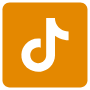 Tiktok Orange Square free icon for commercial use