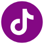 Tiktok Purple Circle Round free icon for commercial use