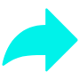 Tiktok Share Arrow Symbol Blue free icon for commercial use