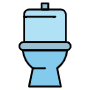 Toilet Blue Flush icon