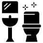 Toilet Or Black Washroom free icon for commercial use
