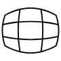 Virtual Reality Black Outline Grids free icon for commercial use