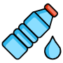 Water Bottle And Blue Drop free icon for commercial use