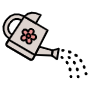 Watering Can And Water Drops icon