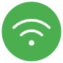 Wifi Connection Green Circle icon