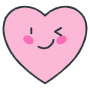 Winking Pink Heart Emoji icon