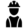 Worker Or Workman Black free icon for commercial use