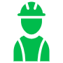 Worker Or Workman Green free icon for commercial use