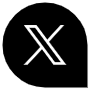 X Black Speech Bubble free icon for commercial use