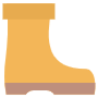 Yellow Gardener Or Farmer Boots icon