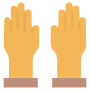 Yellow Gardening Gloves free icon for commercial use