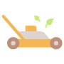 Yellow Lawn Mower And Gardening free icon for commercial use