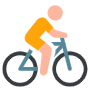 Yellow Man Riding Bike free icon for commercial use