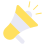 Yellow Megaphone Promotion Or Marketing free icon for commercial use