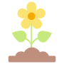 Yellow Spring Flower Growing free icon for commercial use