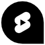 Youtube Shorts Black Speech Bubble icon
