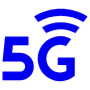 5g Blue Symbol free icon for commercial use