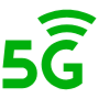 5g Green Symbol free icon for commercial use