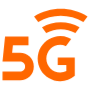 5g Orange Symbol free icon for commercial use