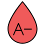 A Negative Blood Type Red free icon for commercial use