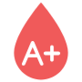 A Positive Blood Type Red icon