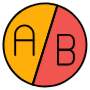 Ab Testing Circle Round free icon for commercial use