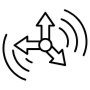Accelerometer Xyz Sensor Black Outline free icon for commercial use
