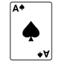 Ace Of Spades Playing Card free icon for commercial use
