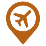 Airport Location Brown Placeholder free icon for commercial use