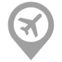 Airport Location Gray Placeholder free icon for commercial use