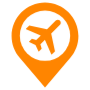 Airport Location Orange Placeholder icon
