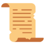 Ancient Scroll Brown Parchment Paper free icon for commercial use