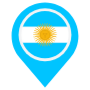 Argentina Location Flag Pin icon