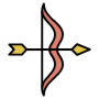 Arrow And Bow Archery Targeting free icon for commercial use