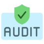 Audit Check Green Security Shield free icon for commercial use