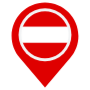 Austria Location Flag Pin icon