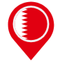 Bahrain Location Flag Pin icon