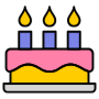 Birthday Cake Candles free icon for commercial use