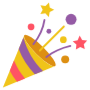 Birthday Party Popper Confetti icon