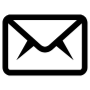 Black Email Message Outline free icon for commercial use