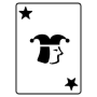Black Joker Playing Card icon