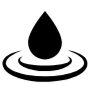 Black Water Drop Peaceful icon