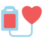 Blood Donation Bag Red Heart free icon for commercial use