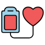 Blood Donation Bag Red Heart free icon for commercial use