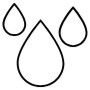 Blood Drops Black Outline icon