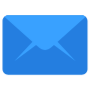 Blue Email Message free icon for commercial use