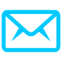 Blue Email Message Outline free icon for commercial use