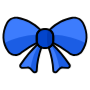 Blue Ribbon Bow free icon for commercial use