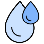 Blue Water Drops free icon for commercial use
